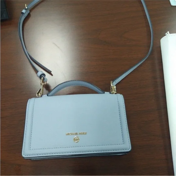 Michael Kors Light Blue jet set small Crossbody Bag - Picture 5 of 12